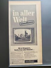 Nordmende Fernseher In aller Welt Original 1965 Vintage Ad Werbung Reklame