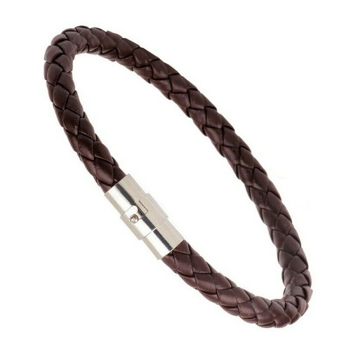 Herren armband edelstahl leder - armband,