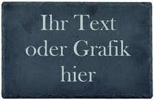 Schieferplatte Servierplatte Naturschiefer Untersetzer Deko Gravur