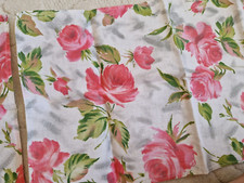 4 Stoffreste Tücher z.B. Kissen Nähen Patchwork - 55 x 45 / 35 cm - Rosenmuster