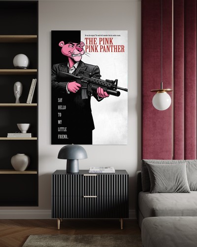Pink panther leinwand - panther,