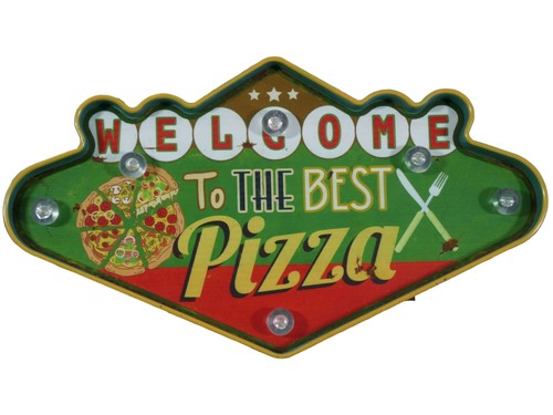 Led wandlampe pizza - led, "pizza"