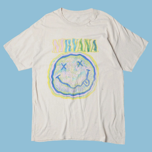 Vintage nirvana smiley shirt - smiley, t-shirt