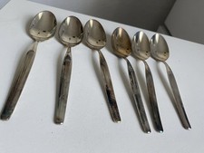 6 WMF Tee/-Kaffeelöffel Modell Madrid Silber Auflage Löffel