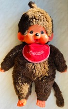 original Monchichi Junge, 45 cm hoch, mit Etikett, leichte Gebrauchsspuren