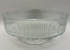 Ravenhead "Topas" Eisglas Servierschale / Obstschale J. Clappison 70er Jahre 