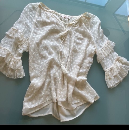 Tory burch bluse cremefarben - burch,