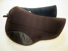 Kurzes Westernpad, Sattelunterlage mit Lammfell -spezial- "Round abgestuft"