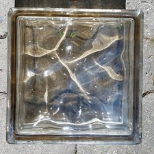 Solaris Glasbaustein 24 X 24 x 8 cm Glasbausteine Wolke Bronze,