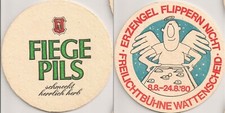 Moritz Fiege, Bochum - alter Bierdeckel "Freilichtbühne Wattenscheid 1980"