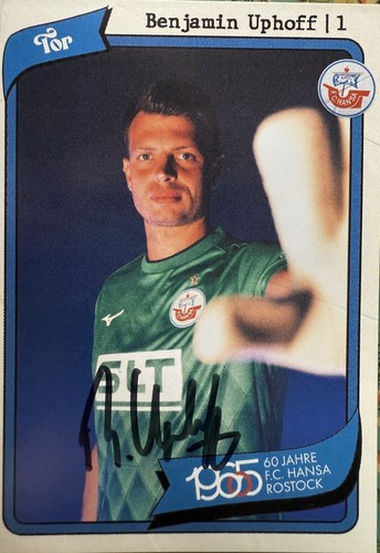 Autogrammkarte benjamin uphoff - benjamin,