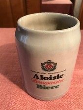 Bierkrug Steingut  0,5 l,Aloisle Braumeister Biere, Schwäbisch Gmünd alt