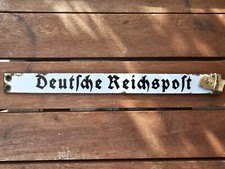Originales und seltenes Emailschild "Deutsche Reichspost"