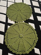 2er Set Tischset Platzset Platzmatte waschbar echte Handarbeit 37x38 cm Neu