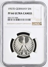 Münze BRD 5 DM 1957 D NGC
