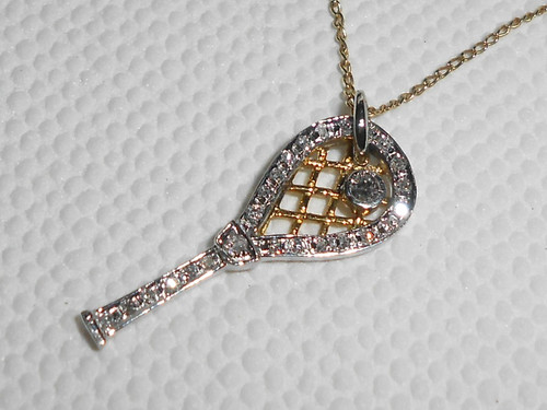 Tennis anhänger mit kette - tennis-anhänger, 45