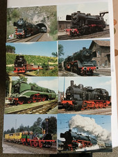 AK Eisenbahn Dampf Lokomotive Lot -8 Stück-