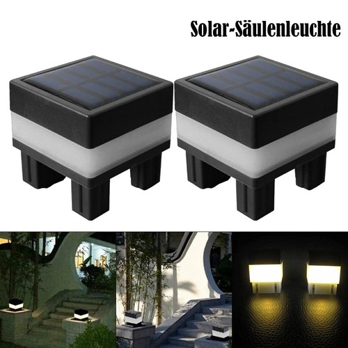 Solar säulenleuchte - 2x,
