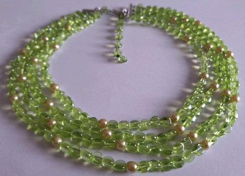 Antik peridot halskette - peridot, ?
