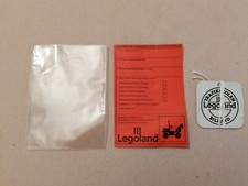 LEGO Original Rarität Legoland Billund Trafikskolen Führerschein Anhänger 1980