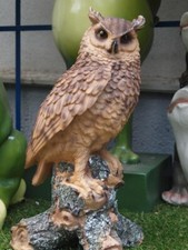 Eule Deko Figur Kauz Waldkauz