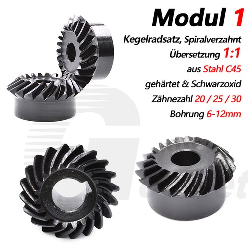 Kegelradsatz aus stahl c45 - kegelradsatz,