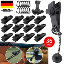 36x Planenhalter Klammer Befestigung Planen Clips Spanner für Zelt Abdeckplane