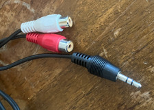 Audio Adapter Kabel 3,5 mm Klinke auf 2 x Chinch Kupplung 1,4 m