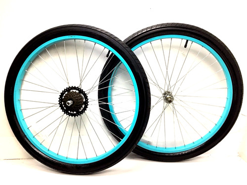 Bicycle blue wheel - 26",