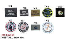 Hundeführer Assistenz K9 Polizei nicht streicheln Bügelbild Aufnäher Patch Jeansjacke Kleidung