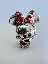 Pandora 925 Silber Charm Minnie Maus Schleife Disney