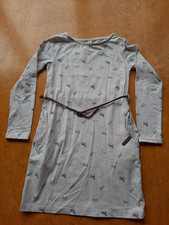 Kleid * YIGGA Ernstings * Mädchen * Größe 134/140 * weiß * Langarm * mit Gürtel