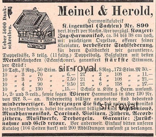 Zugharmonika meinel herold - meinel, &