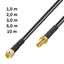 WLAN SMA Kabel Antennenkabel Verlängerung RP-SMA WiFi 50Ohm in 1m 2m 3m 5m 10m