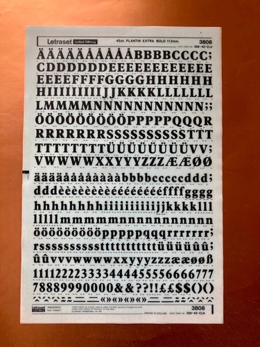 Letraset 3808 platin - 3808, extra