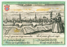 Stralsund Gesamtansicht Original Kupferstich Meisner 1630