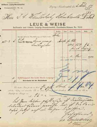 Leue weise raffinerie - leue &,