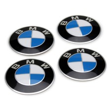 4x ORIGINAL BMW Radkappe Aufkleber Emblem Ø 64,5mm 3er 5er 6er 7er 36131181080