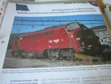 Eisenbahn Chronik N 3A 1954 NOHAB und AFB bauen General Motors Dieselloks