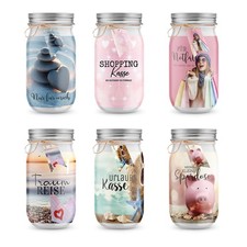 Spardose Sparschwein Glas