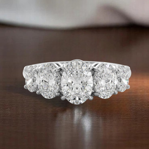 Karat weißgold diamant - 18,