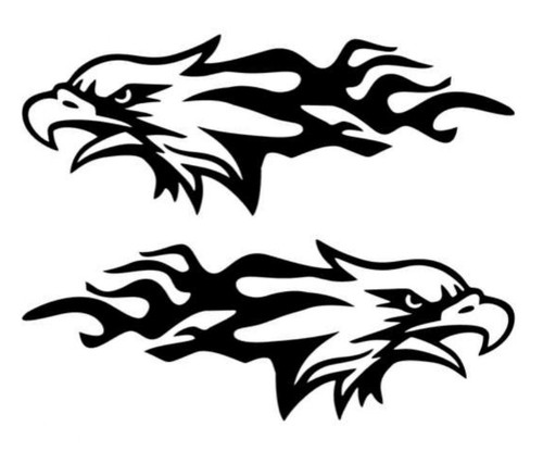 Adler flammen links rechts - adler,