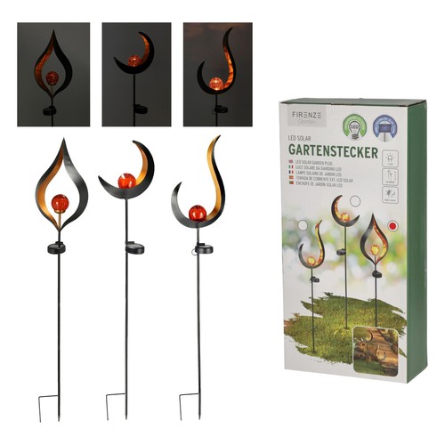 Solar metall gartenstecker - solar, metall-gartenstecker