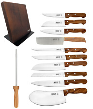 Kochmesser Solingen Fleischmesser Küchenmesser Gemüse Santoku Olivenholz VOCut