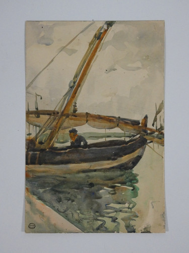 Aquarell otto wirsching segler - aquarell,