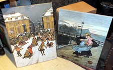 Bilder Konvolut (3x) HEINRICH ZILLE  60x40 cm - Kopien auf Profi - Keilrahmen