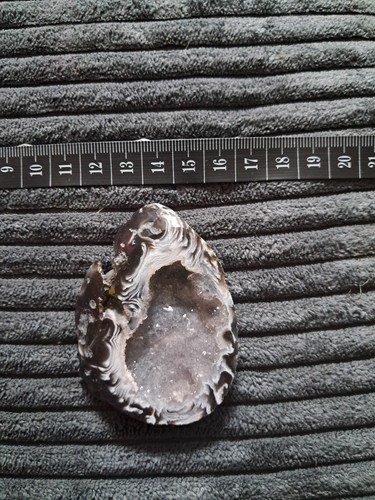 Schwarz weiß achat geode - schwarz/weiß,