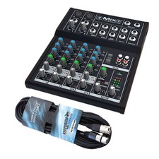 Mackie Mix8 kompakter 8-Kanal Analog-Mixer Mischpult mit keepdrum XLR-Kabel