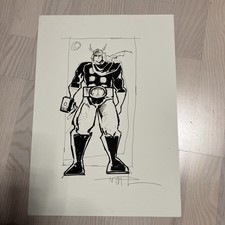Thor Original Zeichnung Von