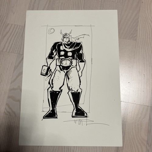 Thor original zeichnung - zeichnung, von